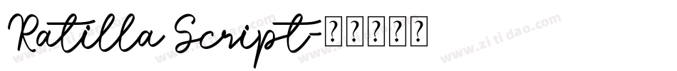 Ratilla Script字体转换